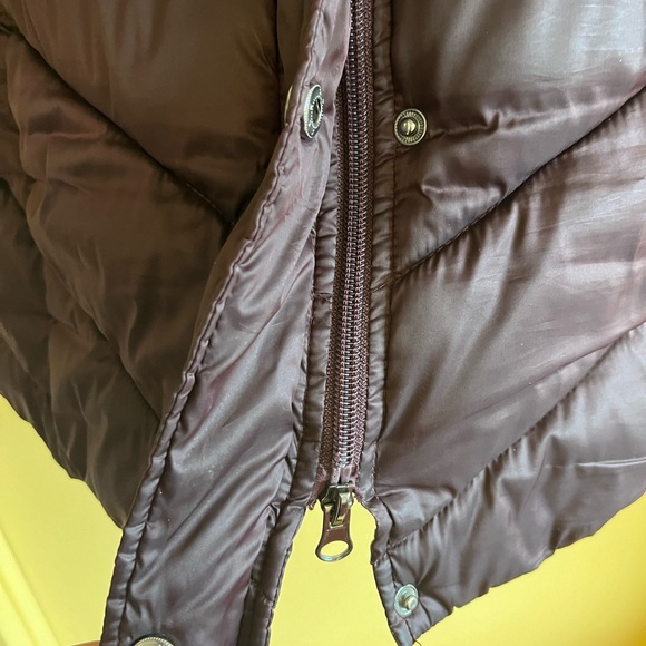 Laundry by Shelli Segal Womens 3/4 Puffer Jacket with Detachable Faux Fur Hood - Picture 4 of 11